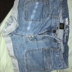 Denim shorts